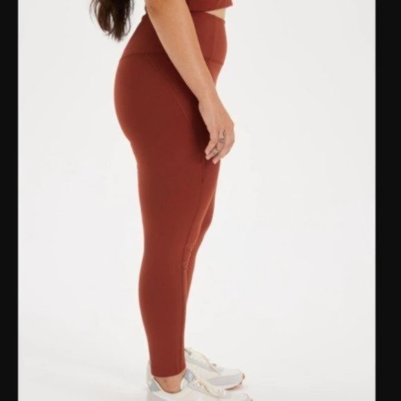 NWT Girlfriend Collective High-Rise 23 3/4" Inseam Legging in Sedona - Picture 2 of 3